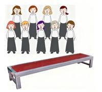 Generico Poggiapiedi per Coro Antiscivolo a più Livelli, Piattaforma per Coro Portatile con 1/2/3 Livelli, leggio Versatile e Supporto per discorsi per Uso in Aula e a teatro