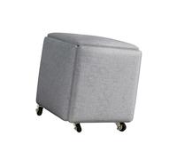 Generico Poggiapiedi Toeletta, Sgabelli Ottomani Quadrati, Design 5 in 1, for Camera da Letto Giardino Balcone Ufficio (35x35x35cm,45x45x45cm)(Color 6,45x45cm)