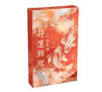 Generico Poker Cards - Chinese Mythology Good Luck Fish Pattern Deck | Coated Paper Compact Size, Desk Game for Youth Women Men Holiday Travel Home Social Group, Fun Decorative Playing Accessory