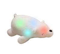 Generico Polar Bear Plush, Plush Toys Animal, Stuffed Doll with LED Lights, Soft Cuddly Design for Boys, Girls, Night Pillow, Decoration, Kids, Travel, Bedtime, Gift, Home, White