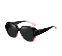 Generico Polarized Fit Over Glasses Sunglasses For Women Square Wrap Around Shades Polarised Oversized Frame Sun Glasses With UV Protection For Driving Outdoor
