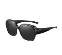 Generico Polarized Fit-Over Sunglasses - Wrap-Around Eyewear For Men Women | UV Protection Oversized Fitover Glasses Unmatched For Driving & Biking | Lightweight Sport Shades For Outdoor Use