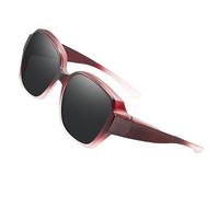 Generico Polarized Fit-Over Sunglasses - Wrap-Around Eyewear For Men Women | UV Protection Oversized Fitover Glasses Unmatched For Driving & Biking | Lightweight Sport Shades For Outdoor Use