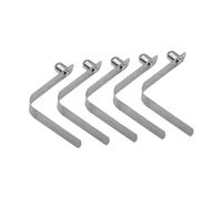 Generico Pole Clips - 5 Pieces V Shape Design, Strong Spring Clamp, Ski Pole Clips, Multi Purpose Tube Holder | Button Clamp for Camping, Kayak, Tent, Outdoor, Canopy, Awning, Boat, Tube