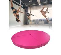 Generico Pole Dance da 5 cm di Spessore - Cerchio Pieghevole Impermeabile e Tappetino da Yoga per Sicurezza e Fitness, 120 cm (47") - Tappetino di Protezione Ideale per l'esercizio in Rosa