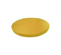 Generico Pole Dance Pieghevole - Tappetino di Sicurezza Circolare Antiscivolo da 150 cm per inversioni di Cerchio e Yoga - Tappetini per palo da Danza Resistenti e Portatili (Giallo)