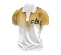 Generico Polo Uomo Manica Corta Polo Uomo Tshirt Classico Collo Button Down, Comodo E Traspirante, Top Casual Business per Ogni Giorno