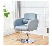 Generico Poltrona da Parrucchiere idraulica per impieghi gravosi - Poltrona da Barbiere Girevole a 360° per Spa Domestica - Attrezzatura estetica Regolabile in Blu, Perfetta per Parrucchieri e Barbie