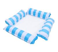 Generico Poltrona Galleggiante Gonfiabile per Piscina Design a 4 Tubi, Materiale Pvc e Nylon Resistente, Comoda e Pieghevole per Relax in Acqua