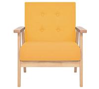 Generico Poltrona Gialla in Tessuto,Giallo,11.7kg,244657