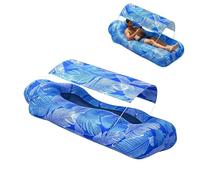Generico Poltrona Gonfiabile da Spiaggia - Poltrona ad Aria da Piscina con Tendalino Parasole - Sdraio da Giardino e Piscina | per Viaggio Vacanza Campeggio Mare Escursioni Picnic Giardino