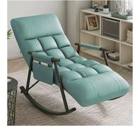 Generico Poltrona reclinabile a Dondolo Blu Moderna - Comoda Poltrona con Schienale Alto per Il Soggiorno, Elegante Mobile da Salotto per Il Relax, Design ergonomico per Il Massimo Supporto