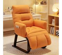 Generico Poltrona Relax Regolabile, Poltrona D'Accento Ergonomica Con Imbottitura Doppio Strato, Tessuto Tecnico Per Camera, Soggiorno E Ufficio