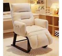 Generico Poltrona Relax Regolabile, Poltrona D'Accento Ergonomica Con Imbottitura Doppio Strato, Tessuto Tecnico Per Camera, Soggiorno E Ufficio