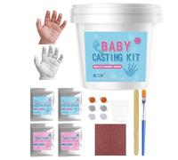 Generico Polvere per Calco di Mani - Set per Calco di Mani dei Bambini | Kit per Impronta Fai da Te - per Feste in Casa, Soggiorno, Cameretta, Compleanno, Eventi