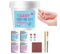 Generico Polvere per Calco di Mani | Strumento per Impronte di Mano e Piedino dei Bambini,Kit per Impronta Mani Fai da Te,per Feste Compleanno Famiglia Camerette Soggiorno