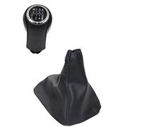 Generico Pomelli Leva Cambio,Leva Pomello Uso Adatto for OPEL ZAFIRA B 2005 2006 2007 2009 2011 2012 2013 2014 5/6 Velocità Del Cambio Dell'automobile Con Lo Stivale Di Cuoio(6 speed pair)