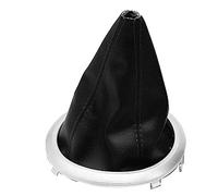 Generico Pomelli Leva Cambio,Leva Pomello Uso Adatto Per Suzuki Swift MK2 2005 2006 2007 2008 2009 2010 Colletto Del Coperchio Della Polvere Manopola Cambio(Gear boot black line)