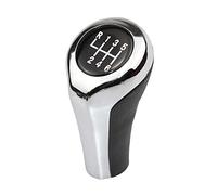 Generico Pomelli Leva Cambio,Leva Pomello Uso Della Manopola Adatto for BMW 1 3 5 6 Serie E46 E53 E60 E61 E63 E65 E81 E82 E83 E87 E90 E91 E92 X1 X3 X5(6 Speed Chrome)