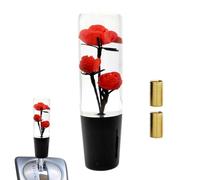 Generico Pomello Cambio Auto In Rosa, Cambio Manuale Acrilico, Cmbio Decorativa Rosa Essiccata, Accessorio Unico Per Bastone Auto, Pomello Cammbio Universale Per La Maggior Parte Dei