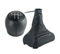 Generico Pomello del cambio a corsa corta Pomello del cambio cromato nero a 5 velocità, impugnatura freno a mano, cuffia copri-cuffia per Opel Astra F 1991-1997 sostituire(2Pcs C)