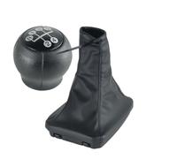 Generico Pomello del cambio a corsa corta Pomello del cambio manuale a 5 velocità, cuffia freno a mano, copertura per Opel Corsa C (01-06), Combo (01-11), Tigra B sostituire(2Pcs Black White)