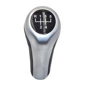 Generico Pomello del cambio dell'auto 5/6 Per ingranaggi in pelle per Speed per serie 1 3 5 6 per E30 E32 E34 E36 E39 E46 E53 E60 E61 E63 E81 E82 E90(5 speed silver)