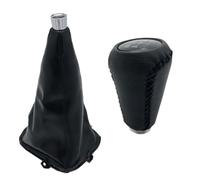 Generico Pomello del cambio in pelle a 5 velocità, con collare a penna, custodia protettiva antipolvere per Great Wall Hover H3 H5 2010-2013 Leva del cambio dell'auto(Gear Knob and Collar)