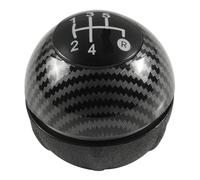 Generico Pomello del cambio manuale, leva di trasferimento, cuffia pomello, copertura per F-iat500 500C 2007-2018 Maniglia della leva del cambio(5 Speed Carbonfiber)