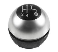Generico Pomello del cambio manuale, leva di trasferimento, cuffia pomello, copertura per F-iat500 500C 2007-2018 Maniglia della leva del cambio(5 Speed Silver)