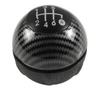 Generico Pomello del cambio manuale, leva di trasferimento, cuffia pomello, copertura per F-iat500 500C 2007-2018 Maniglia della leva del cambio(6 Speed Carbonfiber)