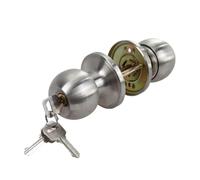 Generico Pomolo For Porta Rotondo, Acciaio Inossidabile, Uso Interno E D'ingresso, Serratura Di Passaggio Con Chiave