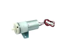 Generico Pompa d'aria elettrica a micro diaframma con motore DC 12V/24V Mini 370, pompa for ossigeno, acquario, acquario, monitor del sangue con staffa(Model A (12V))