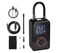 Generico Pompa per Gonfiare Pneumatici | Spegnimento Automatico a 9 Bar,Pompa Elettrica per Biciclette | per Moto, SUV, Berlina, Camion, Palloni da Basket, Principianti, Donne e Professionisti