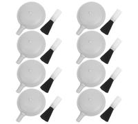 Generico Pompetta Pulizia Lenti 8 Pezzi Spazzola Staccabile e Design 2 in 1 Soffiatore D'aria per Rimozione Polvere e Facile Conservazione in Abs per Fotografia e Accessori