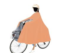 Generico Poncho Antipioggia per Bicicletta, Mantella Antipioggia da Ciclismo Impermeabile da Donna e da Uomo, Arancione Abbigliamento Antipioggia Riutilizzabile Unisex, per Biciclette, Mountain Bike