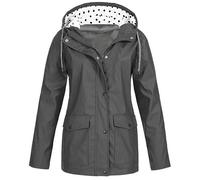 Generico Poncho Donna Antipioggia Trench Da Pioggia Leggera Traspirante Impermeabile Con Cappuccio a Vento Sportivo Antivento Poncho Antipioggia Resistente Alle Rughe Per Campeggio Escursionismo 2025