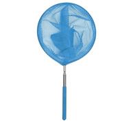 Generico Pool Cleaning Net, Fishing Net, Skimmer Tool, Telescopic Handle, Stainless Steel Frame, Ideal for Outdoor Pool Trash Removal, 33.46x7.87 Inches, Blue Color, 1 Piece