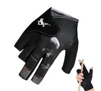 Generico Pool Cue Gloves For Men - Billiards Accessories Elastic Hand Protector | Quick Drying Left/Right Hand Mitten Protective Gear | Elastic Pool Gloves For Adults Women Men