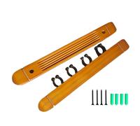 Generico Pool Cue Rack - 4 Cue Clips Stick Wall Rack, Pieces Wall-Mounted Pool Cueee Racks,Hardwood Pol Cues Wood Racks Holder for Billiard Set Storage Stylish Pol Table Accessories for Game Room Bar