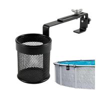 Generico Pool Drink Holder Stretchable Metal Poolside Organizer | Swimming Pool Drink Holder for Outdoor Beach Patio Backyard Garden Lounging Beer Beverage