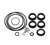 Generico Pool Filter Parts, Sand Pump Gaskets, Seal Ring Repair Kit, Pressure ABS Seals, Leak-Resistant Design, Exceeding Ground Inground Pool Use, Standard Size, Black, 12 Pieces