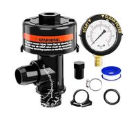 Generico Pool Filter Valve Water Valves, Versatile Use Swiming Tools High Flow Manual Cartridge Replacement, Hydro Accessory with Pressure Gauge, Connector, Clamp Fitting, for Swimming System