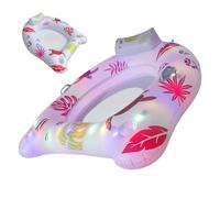Generico Pool Floats Chairs - Inflatable Pool Lounge, Floating Mat Hammock | With LED Lights For Summer Vacation Travel Relaxation Sunbathing Tanning