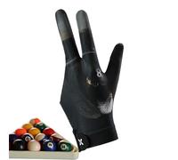 Genérico Pool Gloves For Left Hand - Elastic Adjustable Billiard Cue Sport Accessories with 3 Finger | Left Hand Pool Mittens For Cyclists Golfers Athletes Women Youth Teens Dad Mom