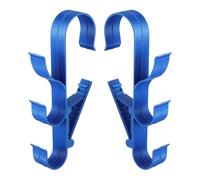 Generico Pool Hooks, 2-Piece Swimming Pool Storage Bracket Set, Heavy-Duty Poolside Equipment Organizer for Leaf Rakes, Landing Nets, Towels, Telescopic Poles, Brushes, Cleaning Tools