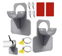 Generico Pool Hose Holder - Swimming Pool Hose Support Brackets | Hook Stand Tool Replacement Tube Attachments | for Deck Garden Backyard Yard | Heavy-Duty Hoses Support Bracket with Cable Clamps