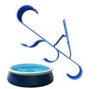 Generico Pool Pole Hanger, 2-Piece Heavy-Duty Hooks, Pool Equipment Storage, 13x30x2cm, Wall Mount Organizer Set, for Underwater Bags, Patios, Swimming Decks, and Outdoor Organization