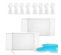 Generico Pool Skimmer Screen - Pool Skimmer Screen Guard Cover | Debris Filter Leaf Protection | Stainless Steel Vacuum Cleaner Guard Blades + Debris Protection Net, for Inground Ground