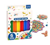 Generico Popcorn Pen - 6 Colors Funny DIY Magic Coloring Art Supplies